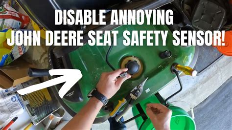 May 18, 2016 Stick a multi meter on the switch tabs with the wires disconnected, set it to beep when the circuit is closed, operate the switch as you would when in use for reversing and keeping the mower engaged, I suspect it will be closed, if so, connect the 2 wires together and test. . John deere stx38 seat safety switch bypass